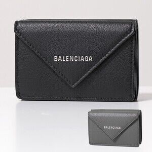 BALENCIAGA PAPER ZA WALLET Tri fold DLRBN Leather Colors